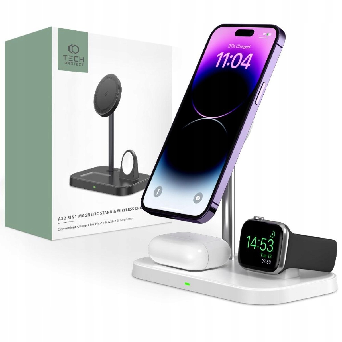 Indukční Nabíječka Pro Magsafe Pro Iphone 13 14 15 16 17 Airpods Watch