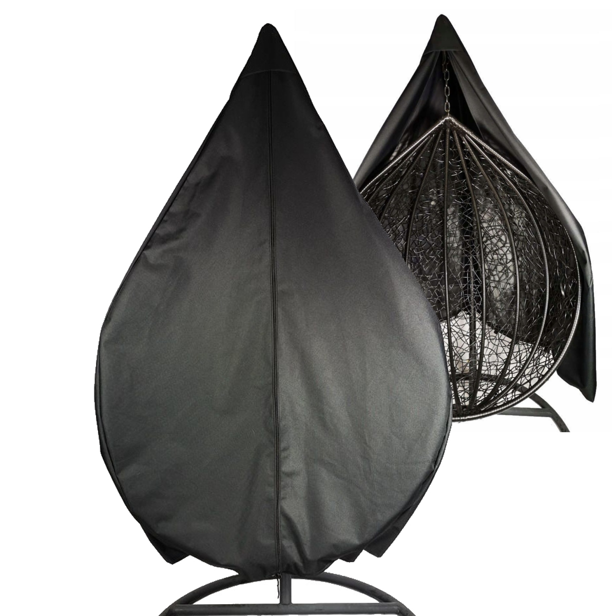 Pokrowiec na fotel wiszący ogrodowy Kokon Czarny