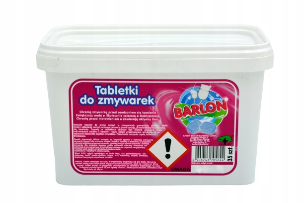 

Tabletki do zmywarek aktywny tlen Barlon 35szt
