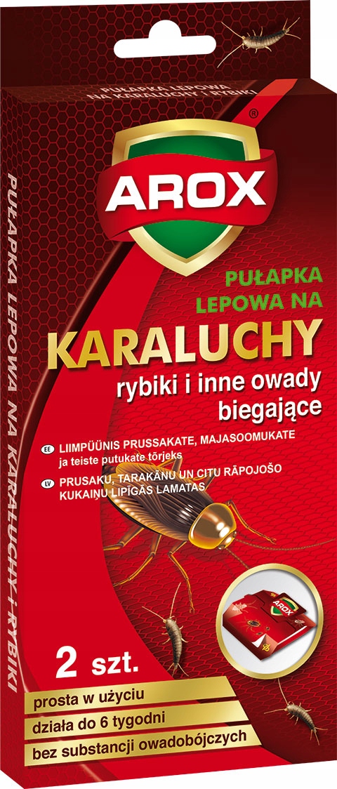 

Pułapka Lep Na Karaluchy Rybiki Arox 2 Szt.