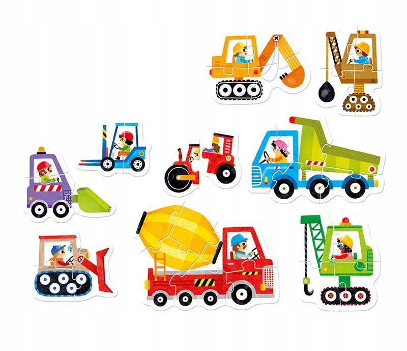 CZUCZU PUZZLE PROGRESYWNE POJAZDY NA BUDOWIE 2+ Marka CzuCzu