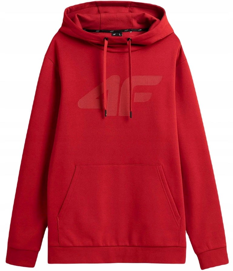 BLUZA MĘSKA 4F SPORTOWA Z KAPTUREM DRESOWA XL Rękaw długi rękaw