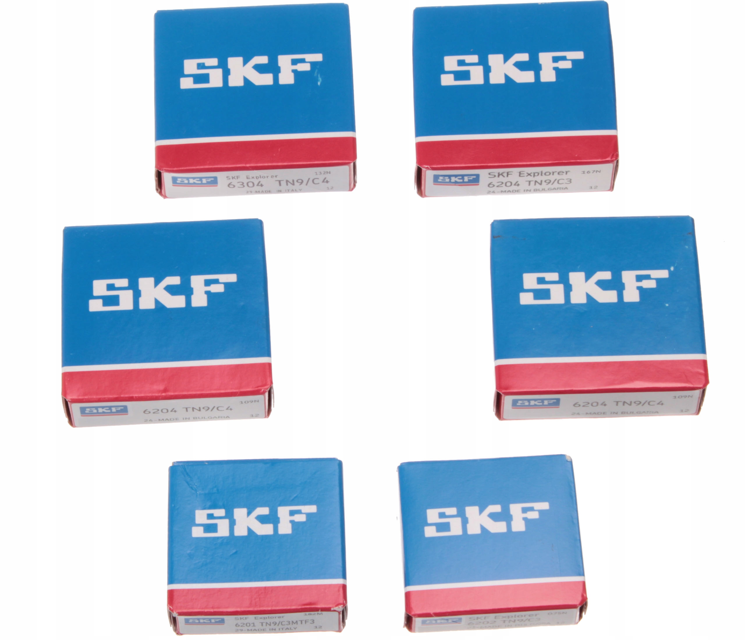 NIEMIECKIE ŁOŻYSKA SILNIKA SKF C4 C3 6 MZ ETZ 150