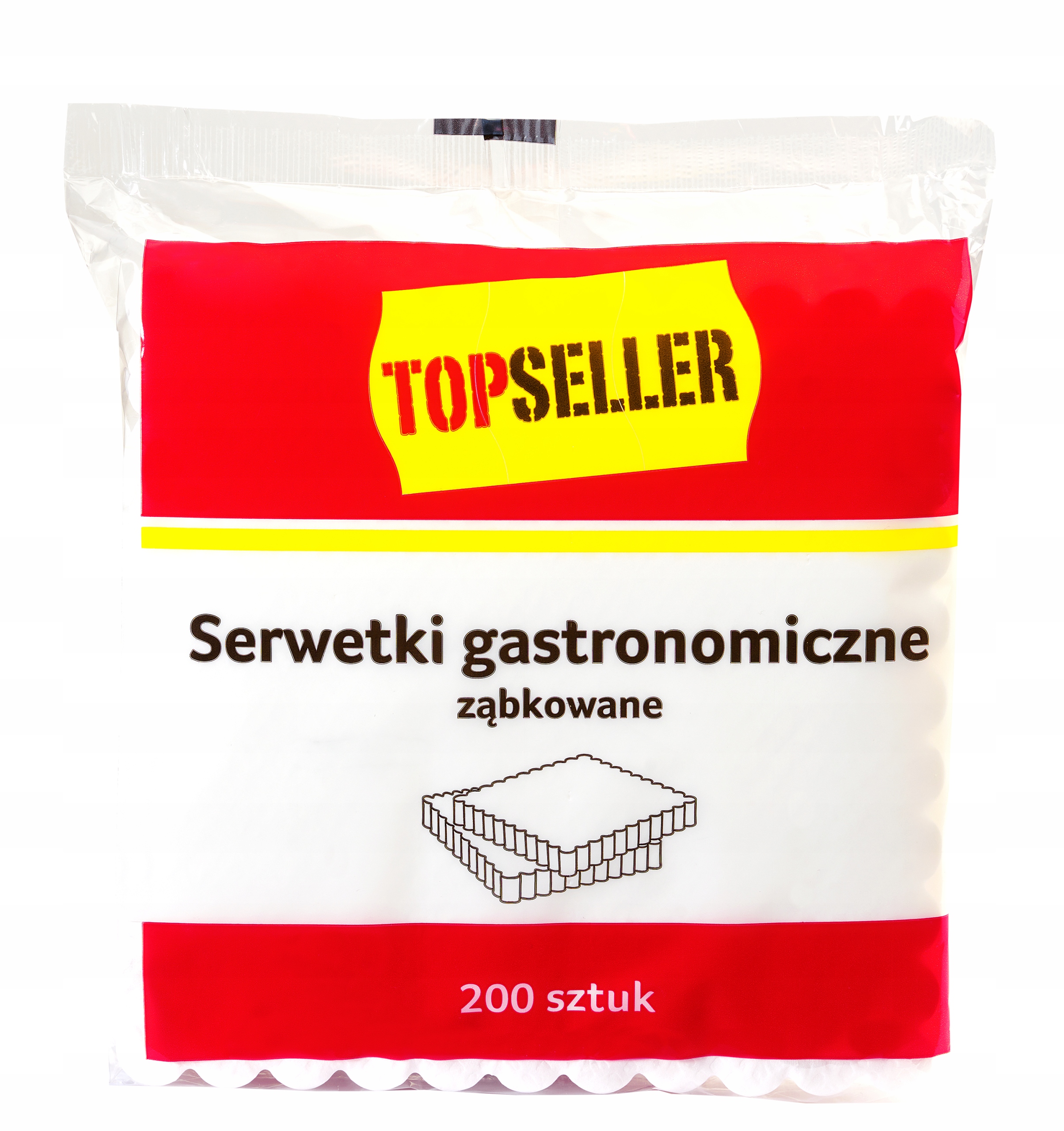 

Serwetki gastronomiczne ząbkowane 15x15cm, 200 szt