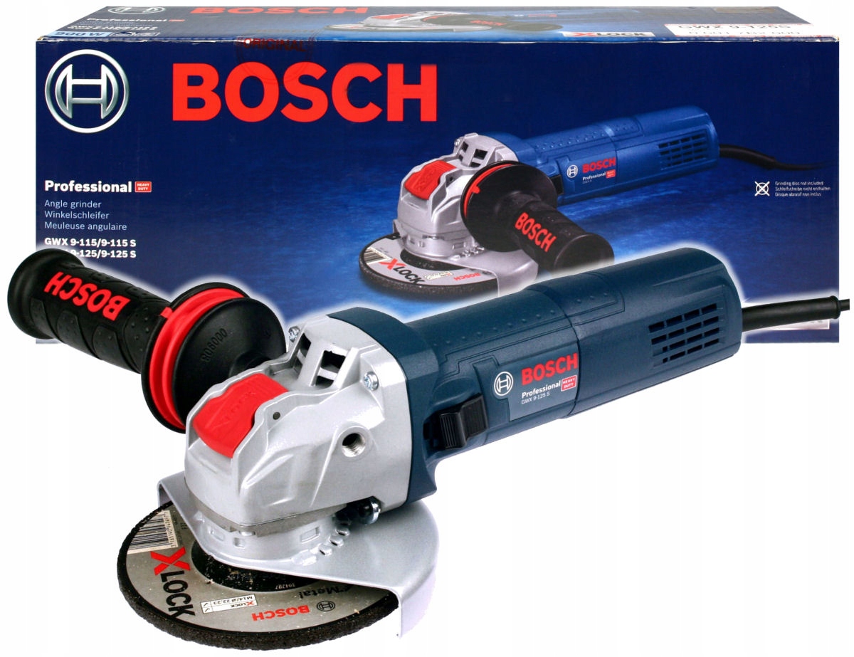 SZLIFIERKA KĄTOWA 900W GWX 9125 S BOSCH XLOCK (06017B2000) • Cena