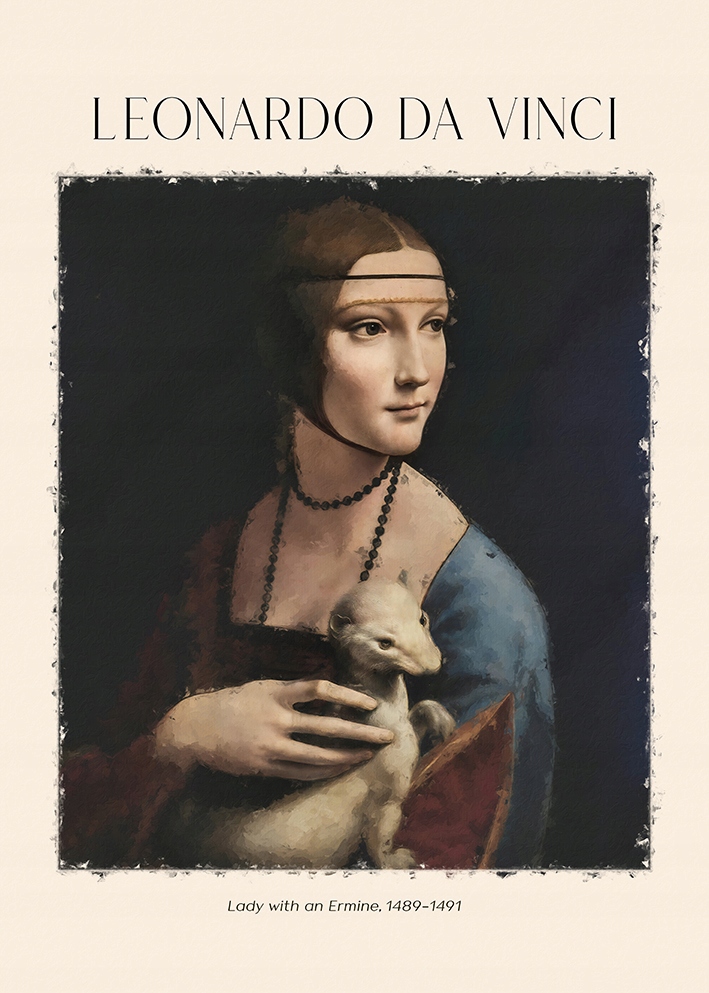 

Leonardo Da Vinci Dama Z Łasiczką 21x30cm #402