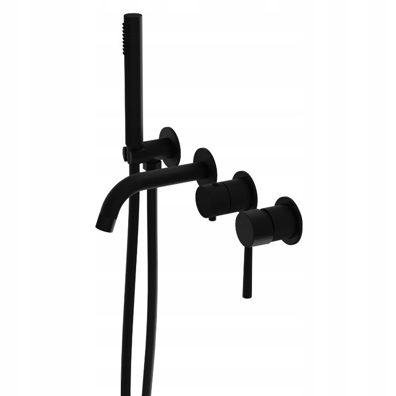 Čtyřotvorová podomítková vanová baterie Orion Matt Black