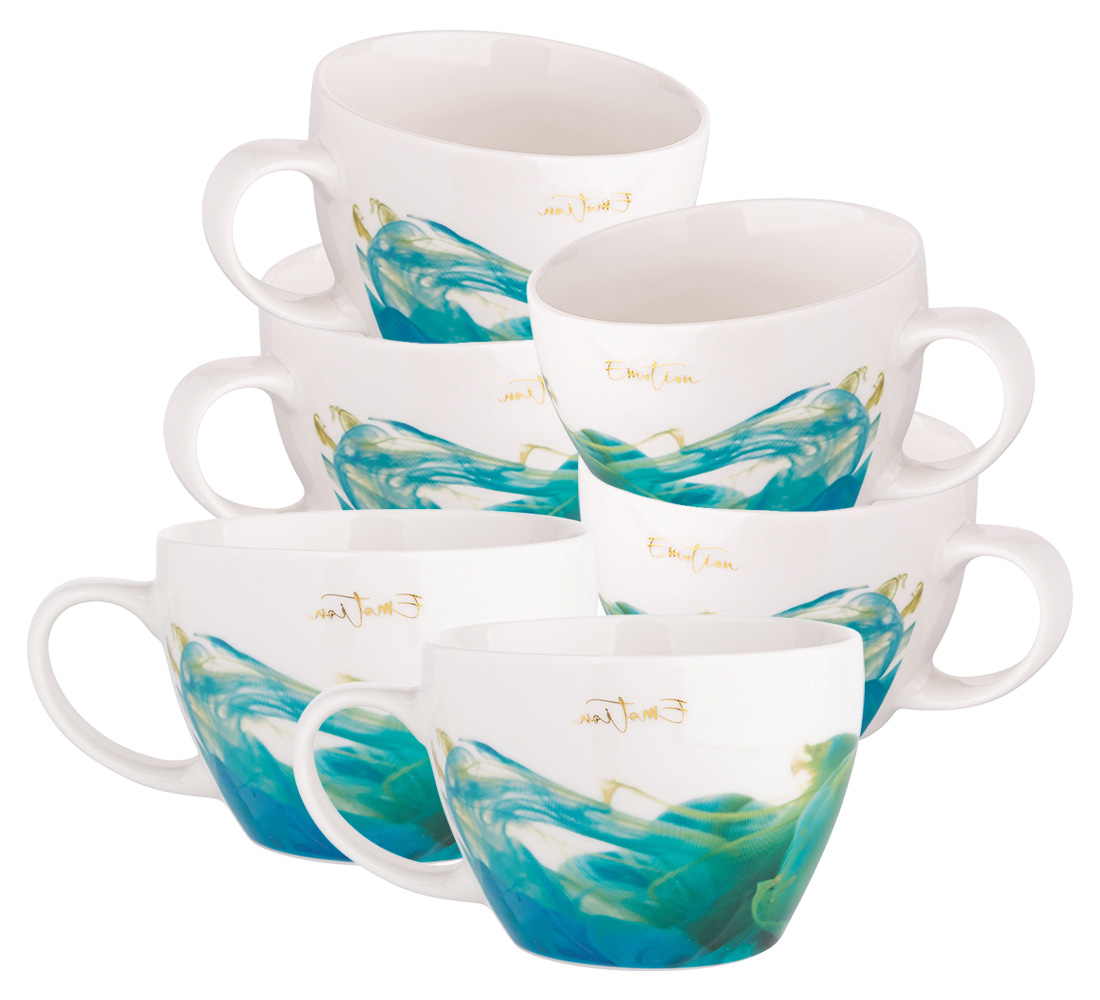 

6x Filiżanka Do Kawy 300ml Emotions Zestaw