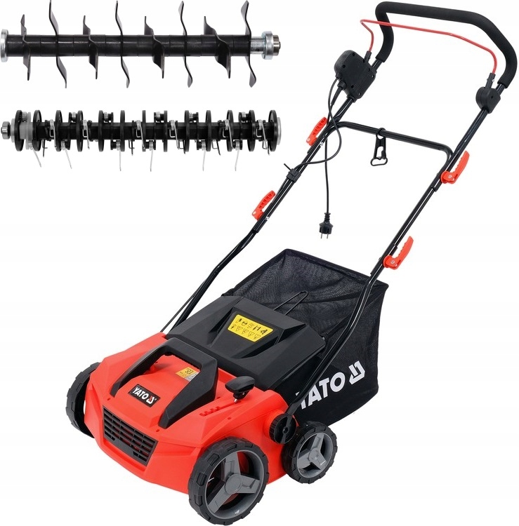 Yato Vertikutátor Provzdušňovač Kultivátor Půdy Elektrický 1800W 38 Cm