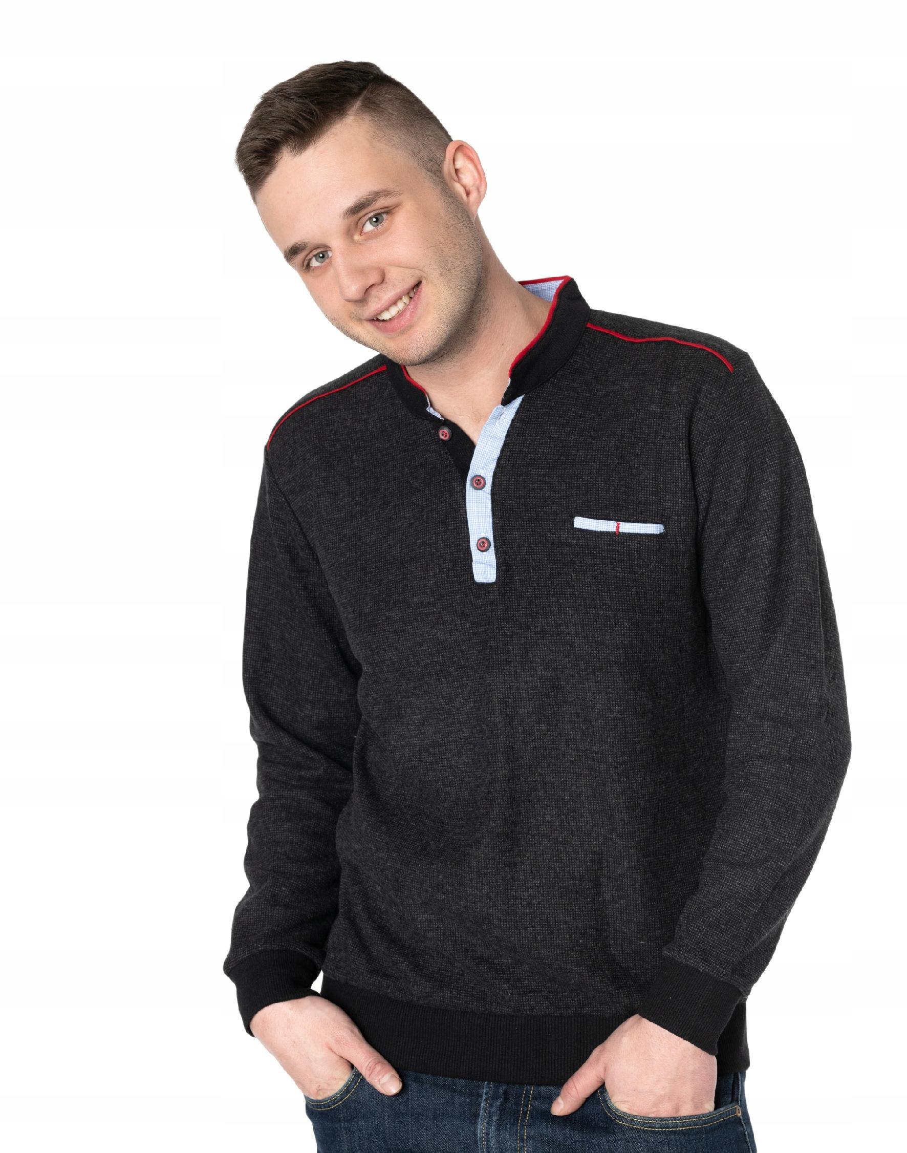 

Cienki Sweterek Męski Rozpinany Bluza 8665-06 r XL
