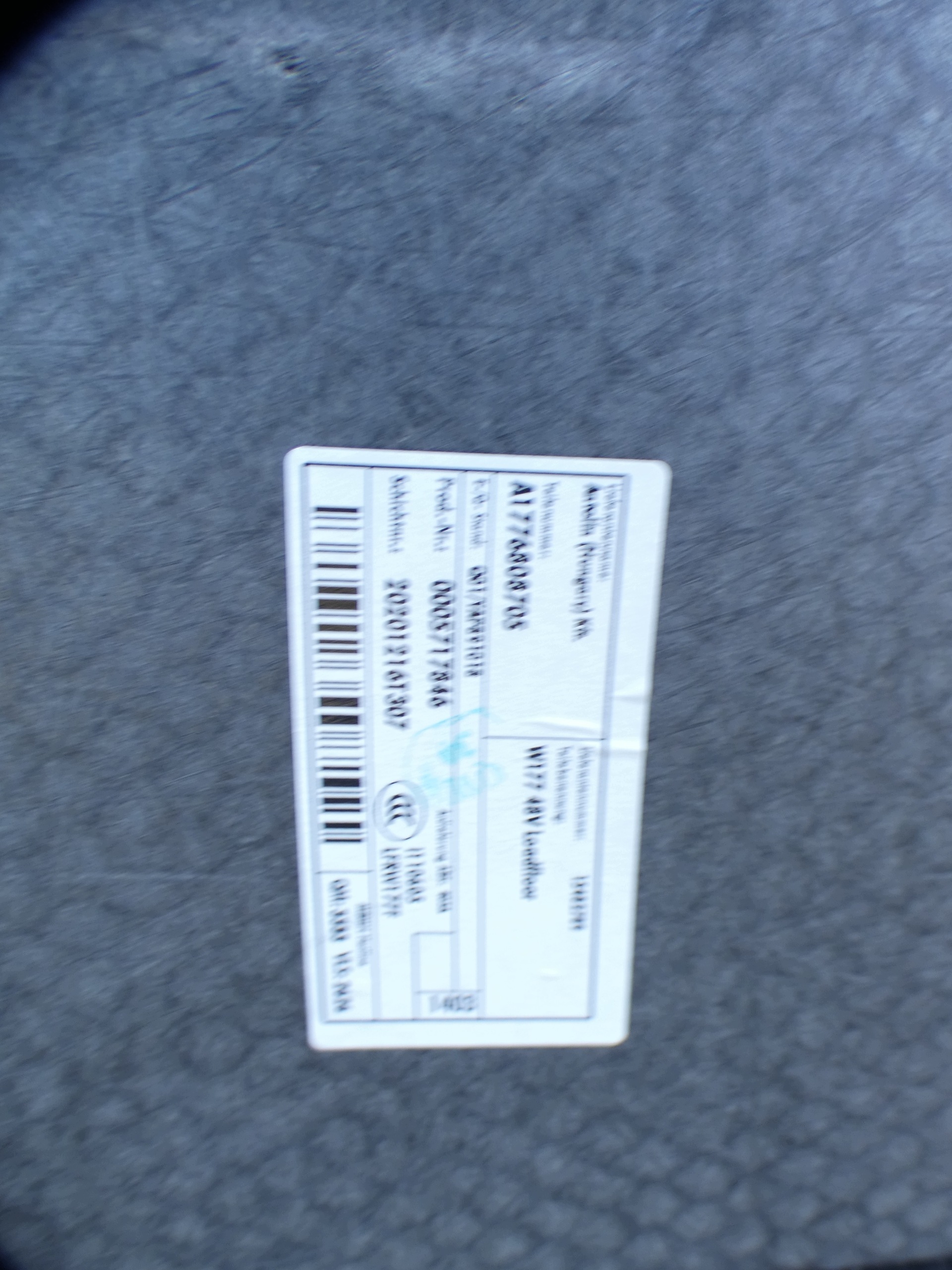 A1776808705 MERCEDES A class W177 floor boot mats