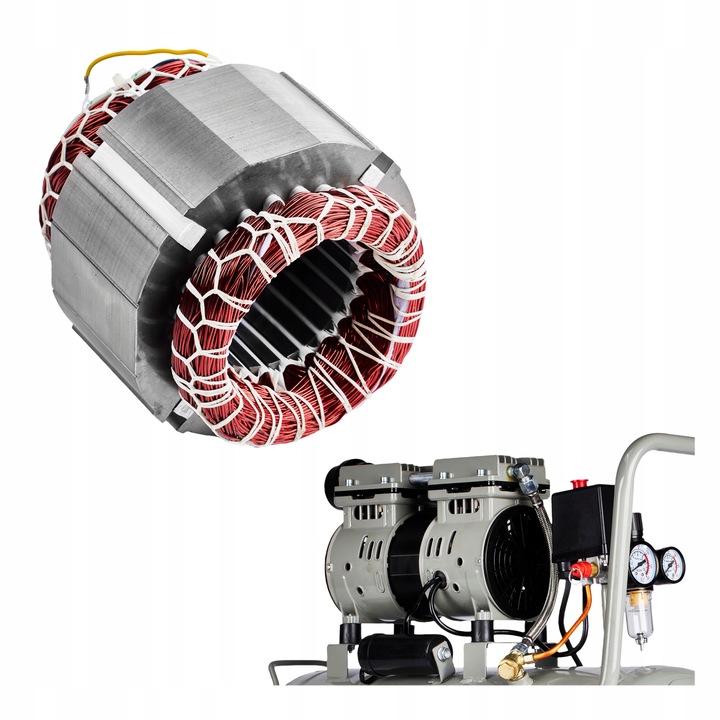 POFESJONALN kompresor K-2 bezolejowy 50L sprężarka powietrza cichy 2TŁOKI Waga urządzenia 24 kg