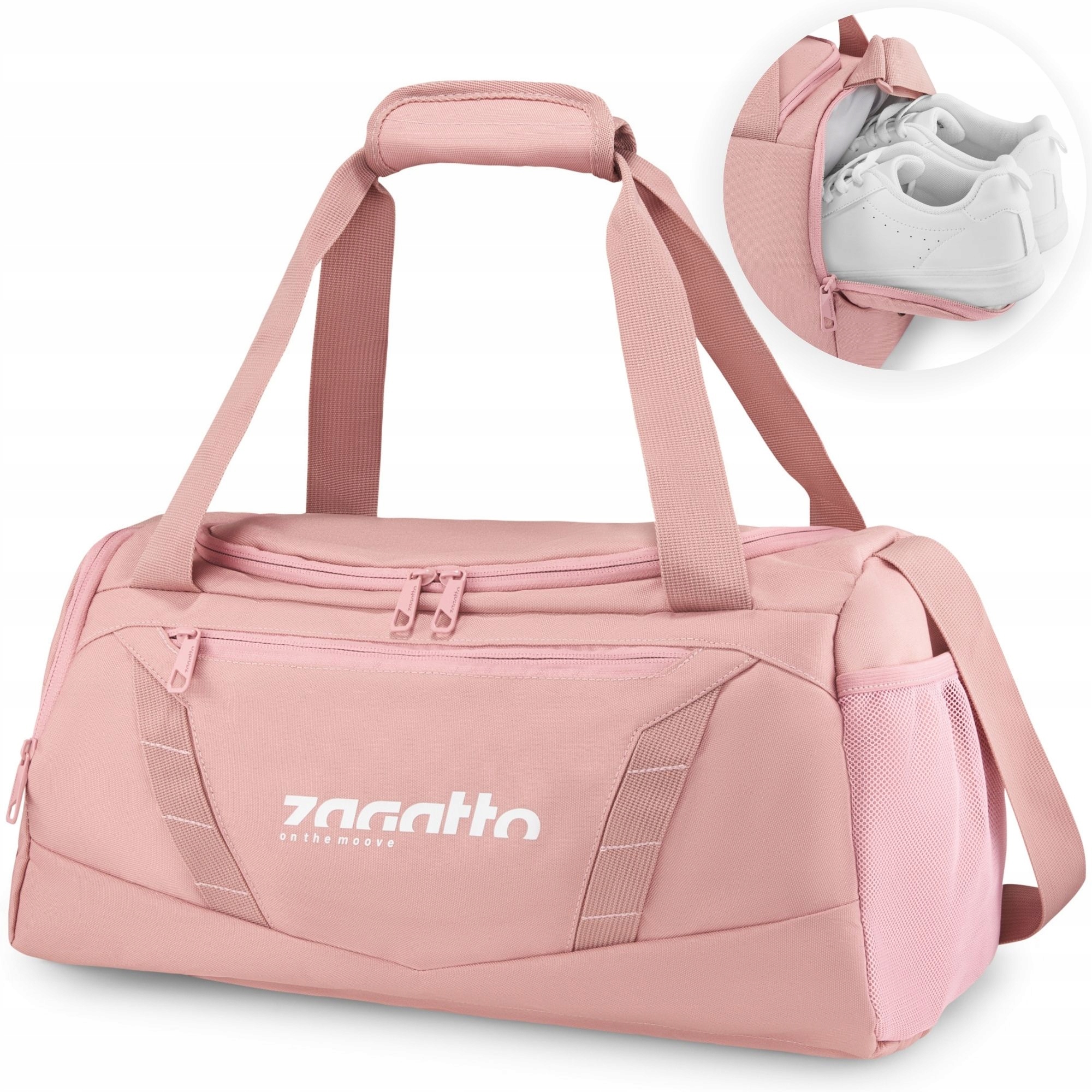 Torba sportowa damska na siłownie trening torba podróżna na ramię Zagatto