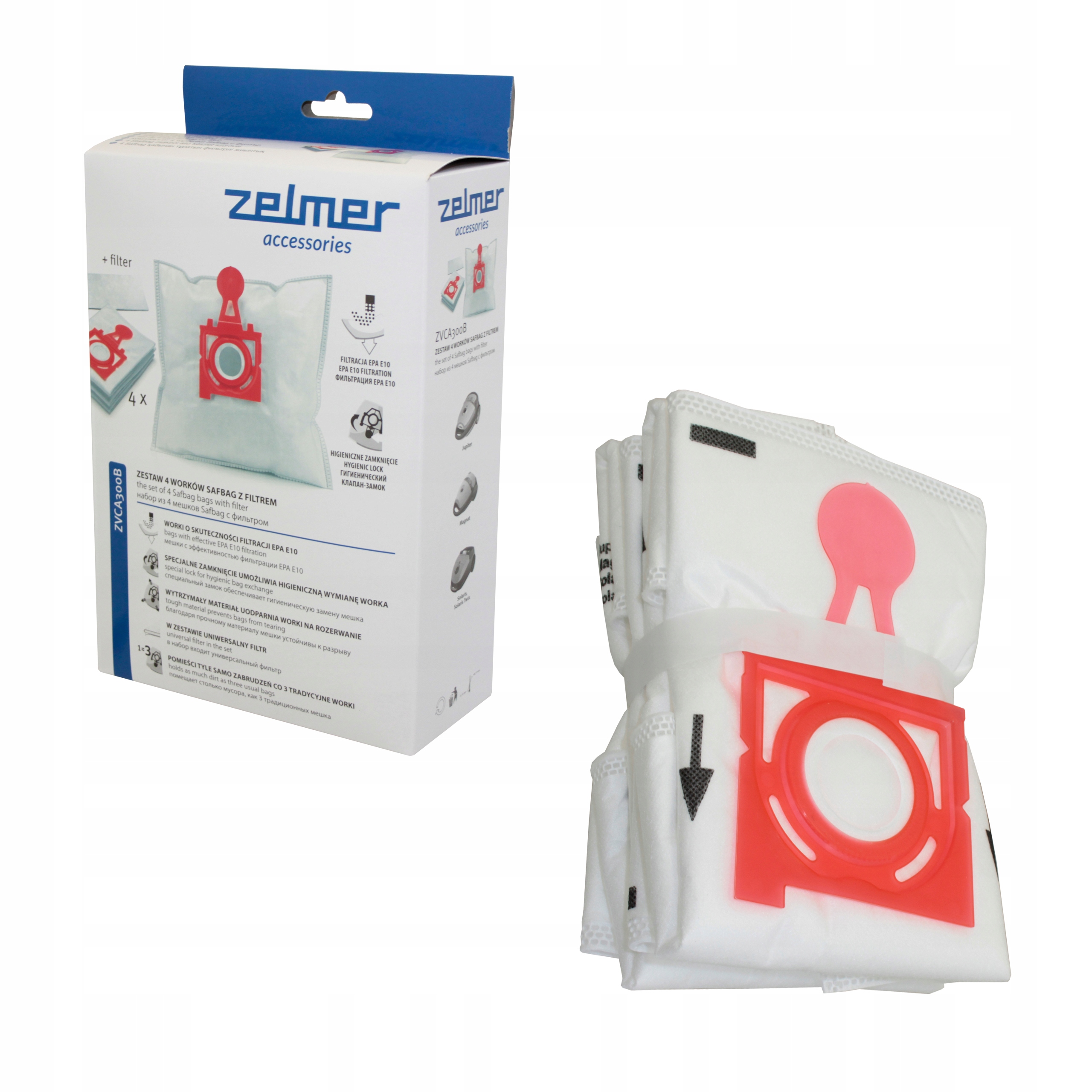 

4x Worki Odkurzacz Zelmer Jupiter Solaris ZVCA300B
