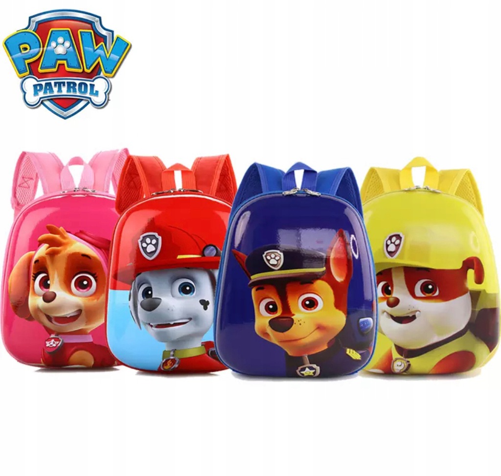 PSI PATROL PAW Marshall plecak lekki czerwony EAN (GTIN) 000842132716