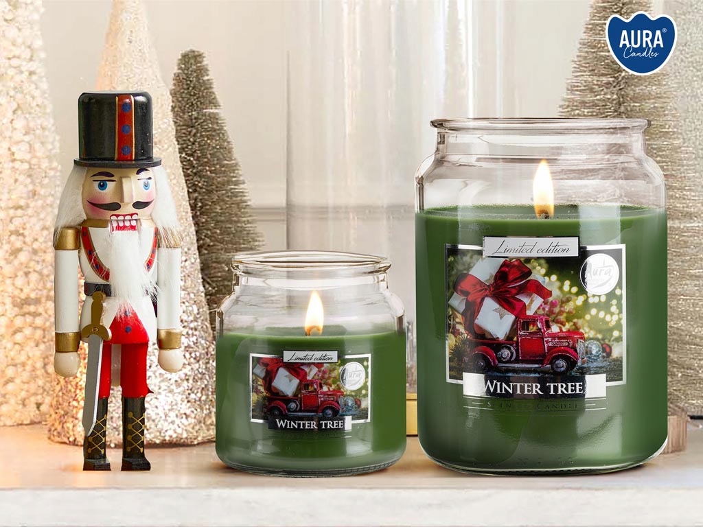 ŚWIECE ZAPACHOWE ŚWIĄTECZNE ŚWIECZKI 4X ŚWIECA ZESTAW NA PREZENT ŚWIĄTECZNY Typ knota bawełniany