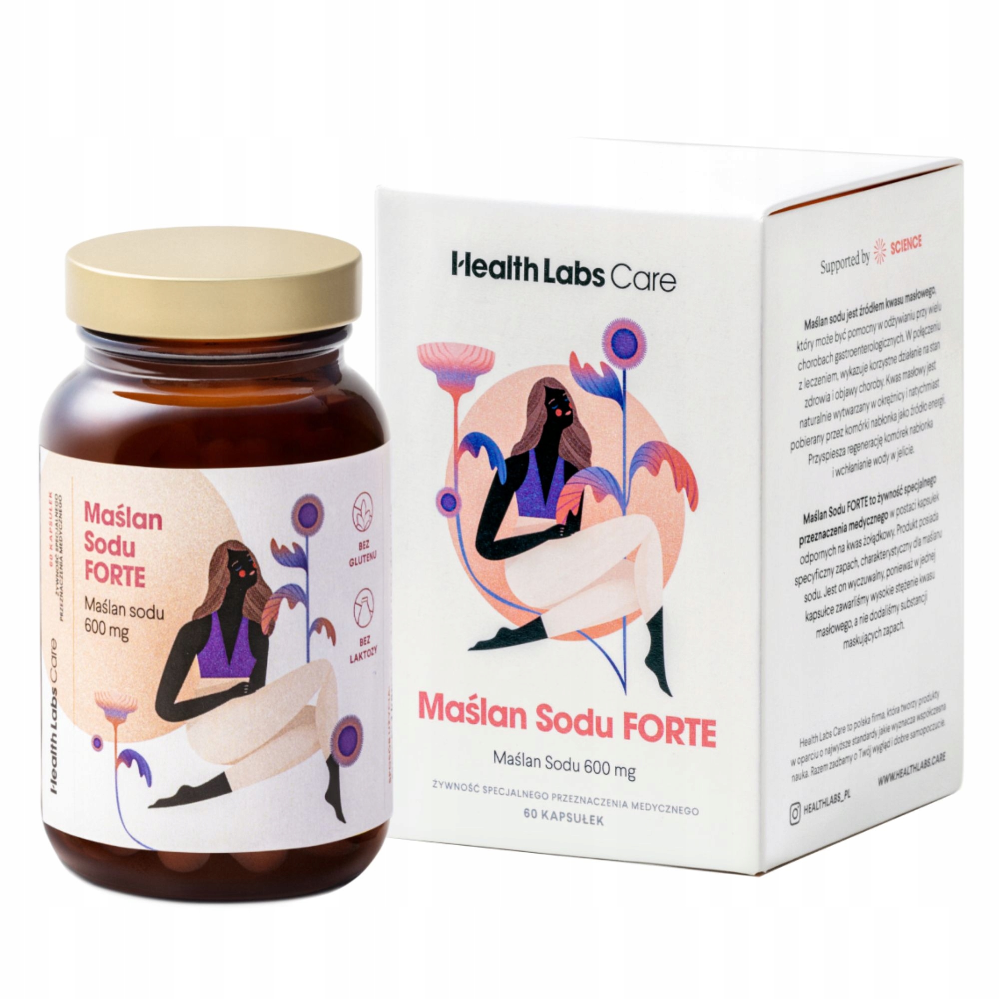 Health Labs Maślan Sodu Forte, 60 kaps.