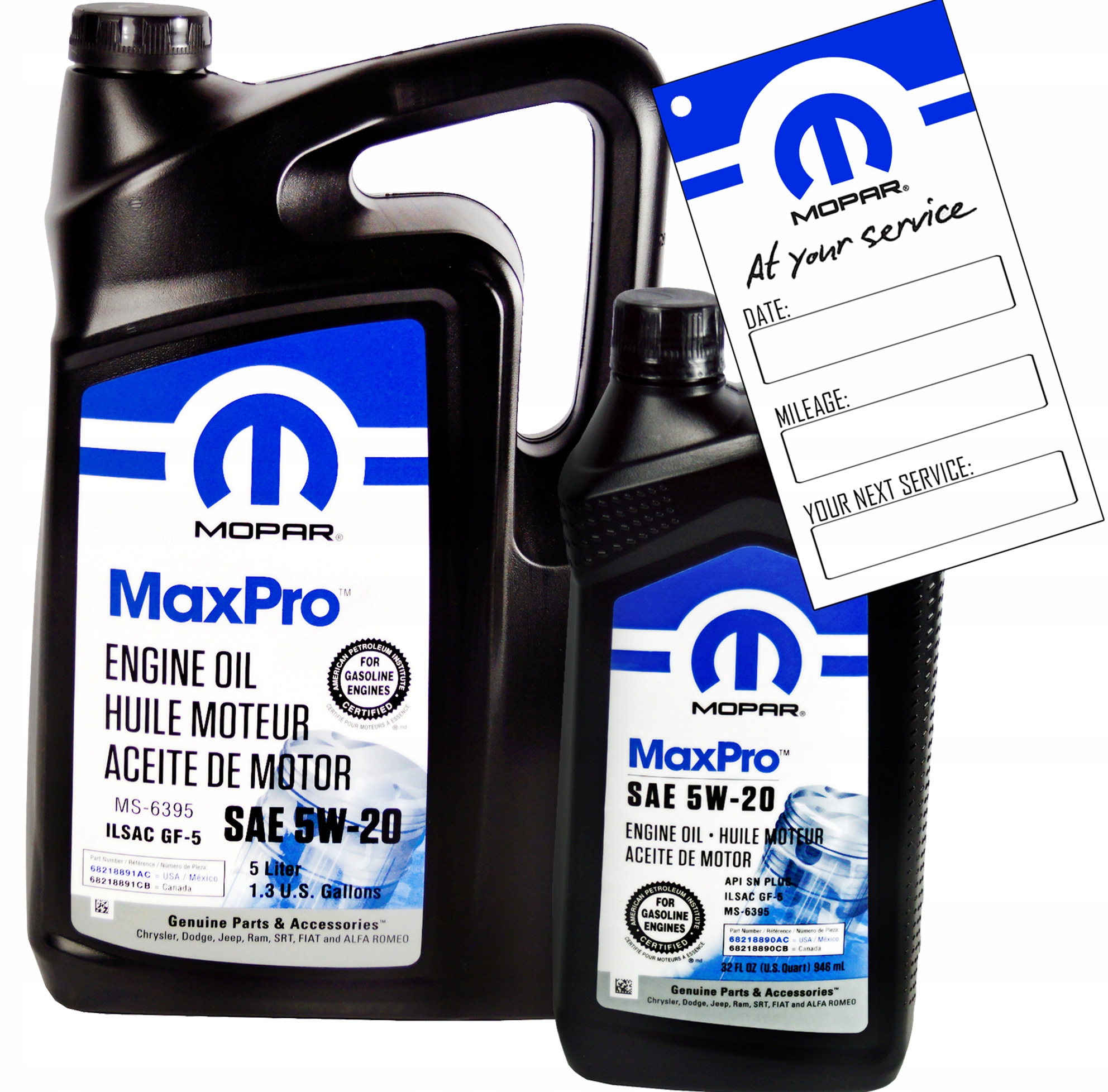 Olej Mopar 5W20 5,946L MS-6395 Jeep Chrysler Dodge