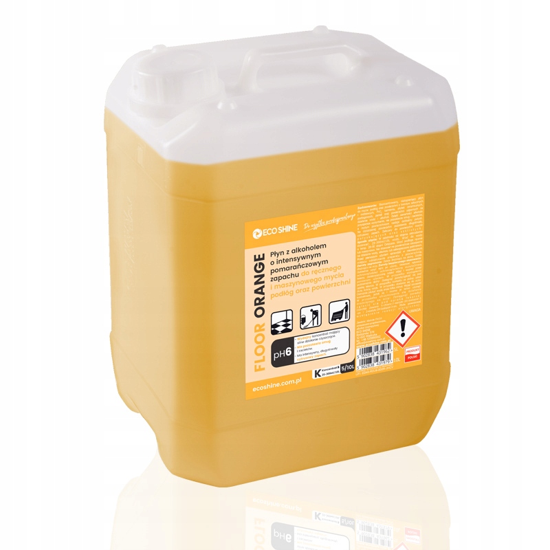 Levně Eco Shine Floor Orange čisticí prostředek na podlahy s alkoholem 5L EcoShine