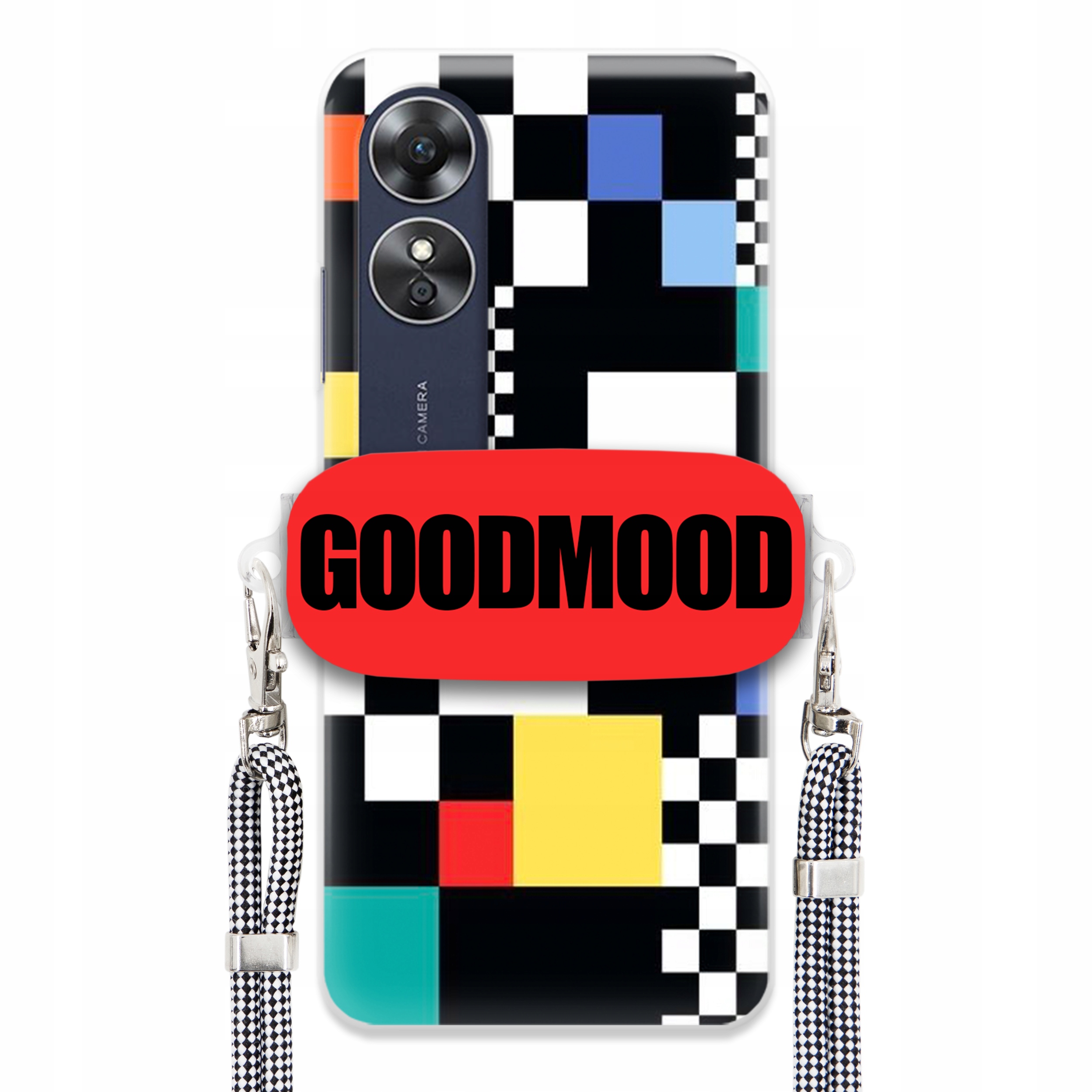 Pouzdro Pro Oppo A17 Case Držák Na Vodítko Zebra Telefonu Pixelart Goodmood MIX Wz