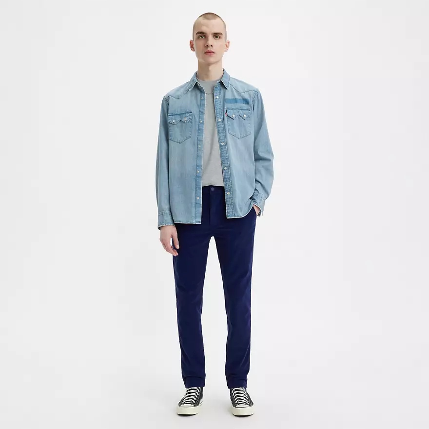 levi's Chino Standard Taper Fit Corduroy W28 L32 tmavě modrá 28x32