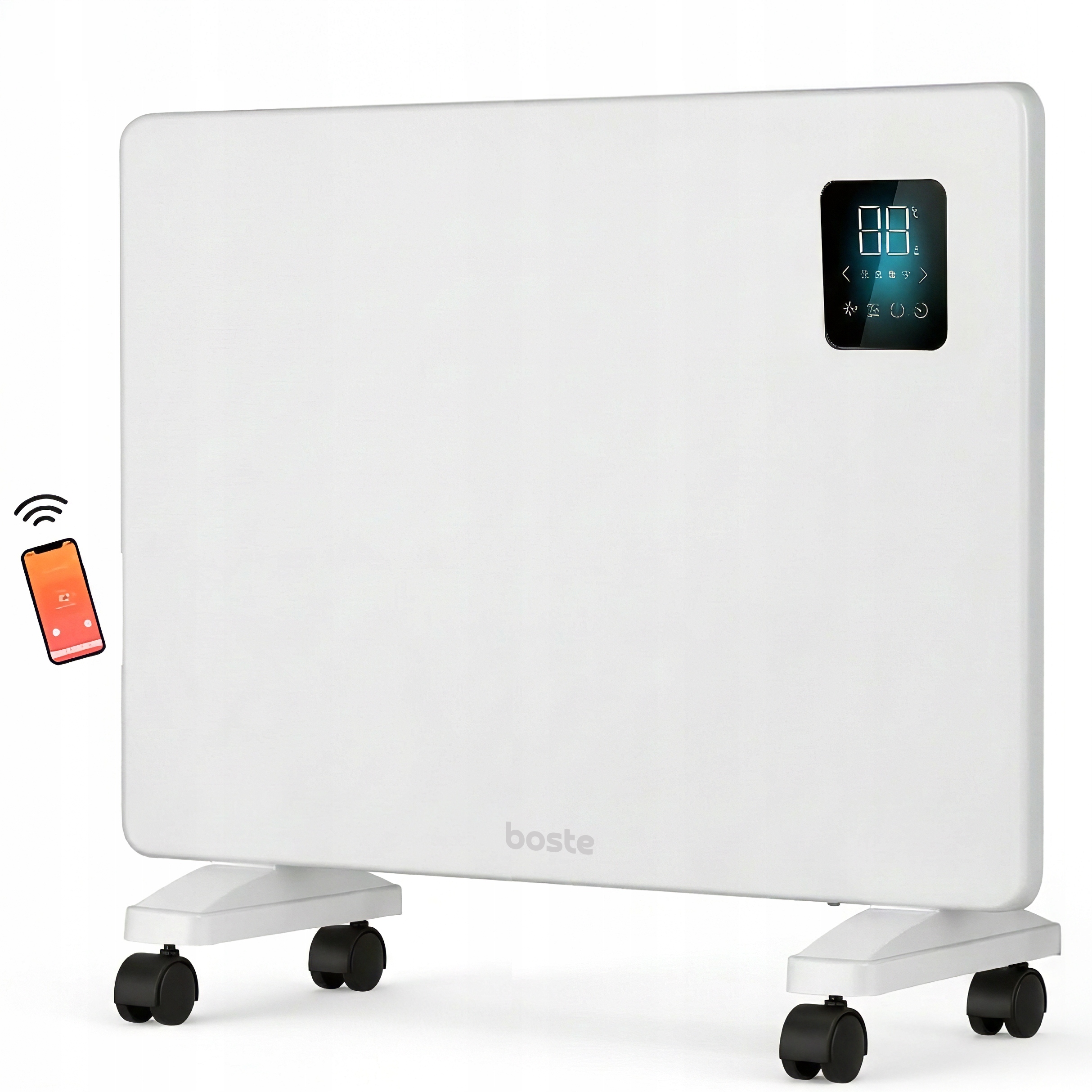 Boste Grzejnik Elektryczny Konwektorowy Energoszczędny 2000W Smart Wifi Led