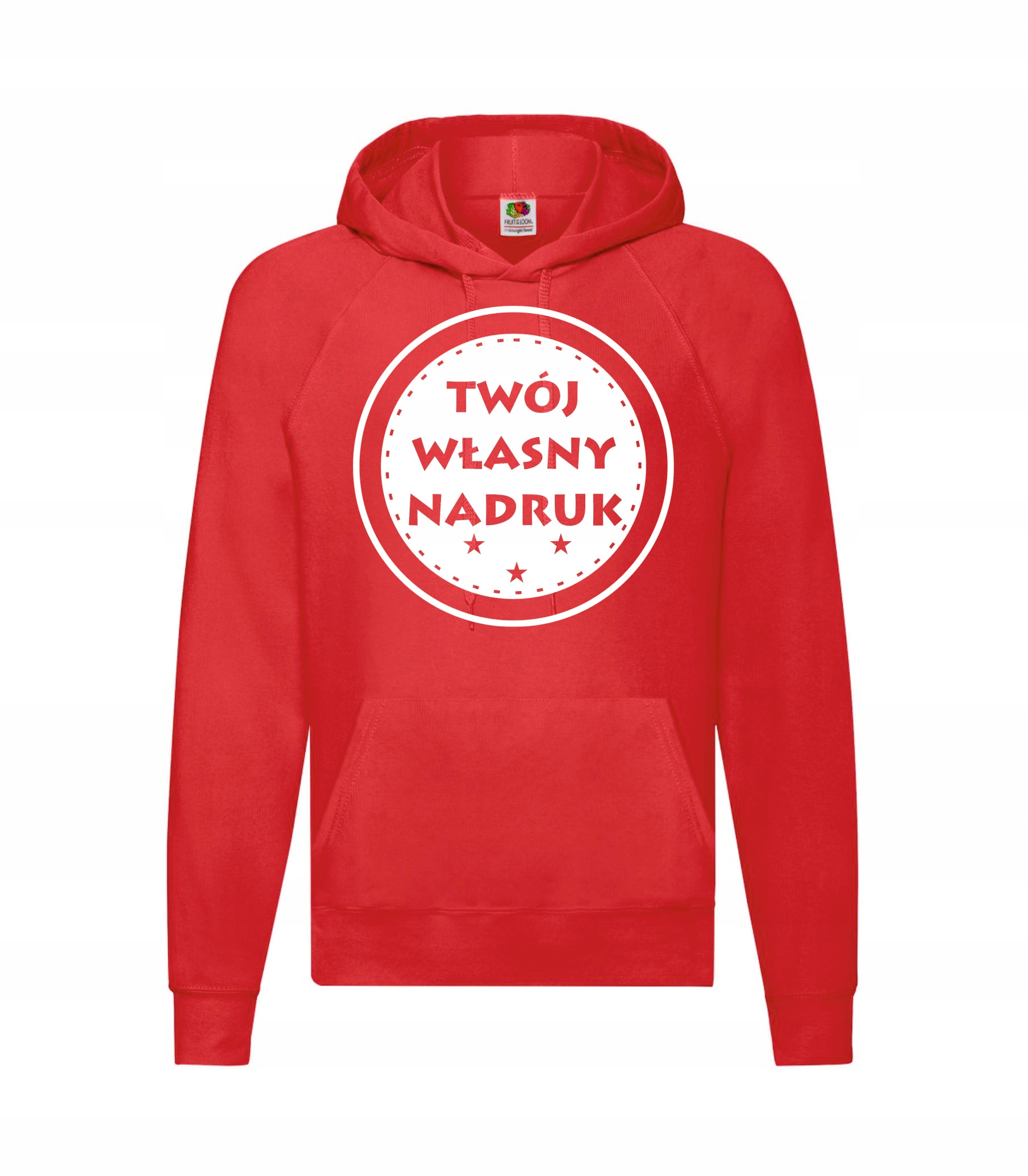 

Bluza z kapturem z własnym nadrukiem męska