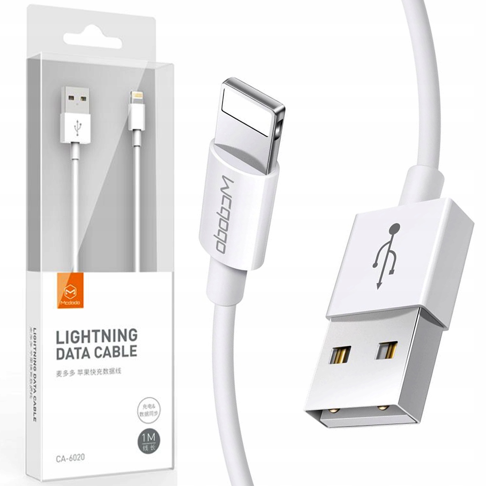 

Mcdodo Ładowarka Kabel Lightning Do Iphone X 14 1M