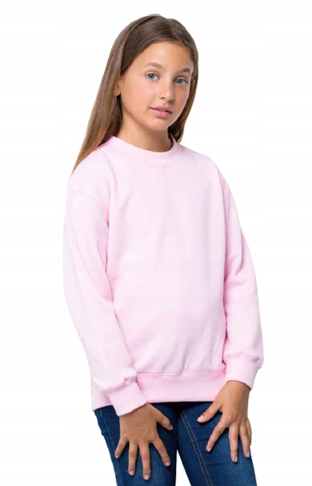 Ciepła BLUZA DRESOWA dziecięca JHK SWRK-290 biała 9-11 WH 140 Materiał dominujący bawełna