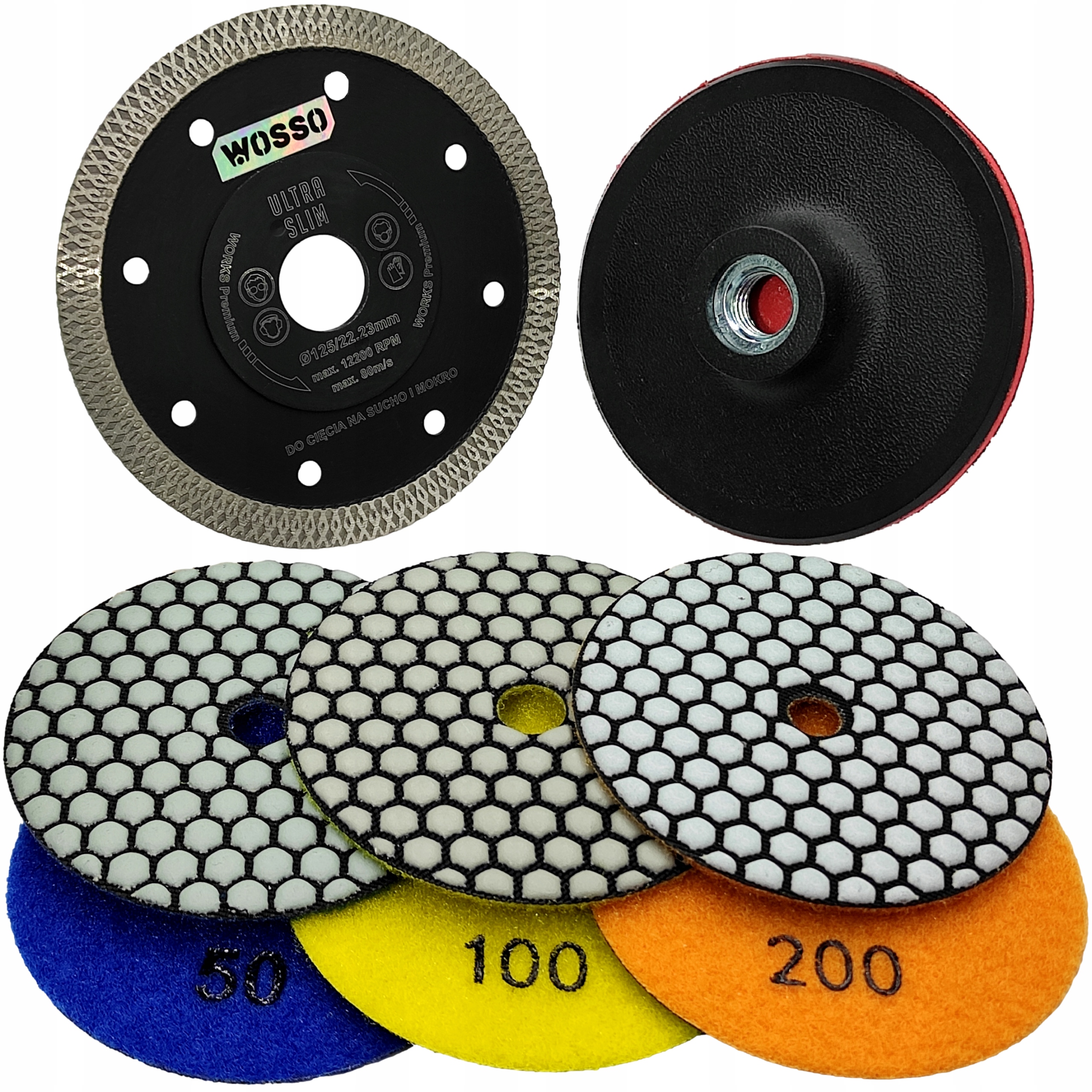 Zestaw Tarcz do Ciecia i Szlifowania gresu Dysk