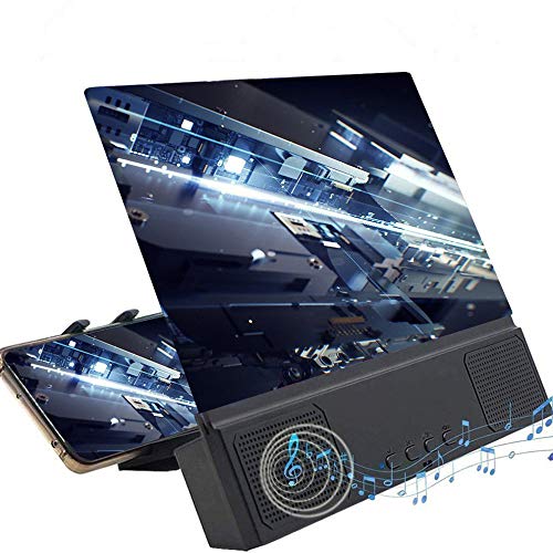 LUPA EKRANOWA Z GŁOSNIKIEM BLUETOOTH CZARNA 12CALOWA