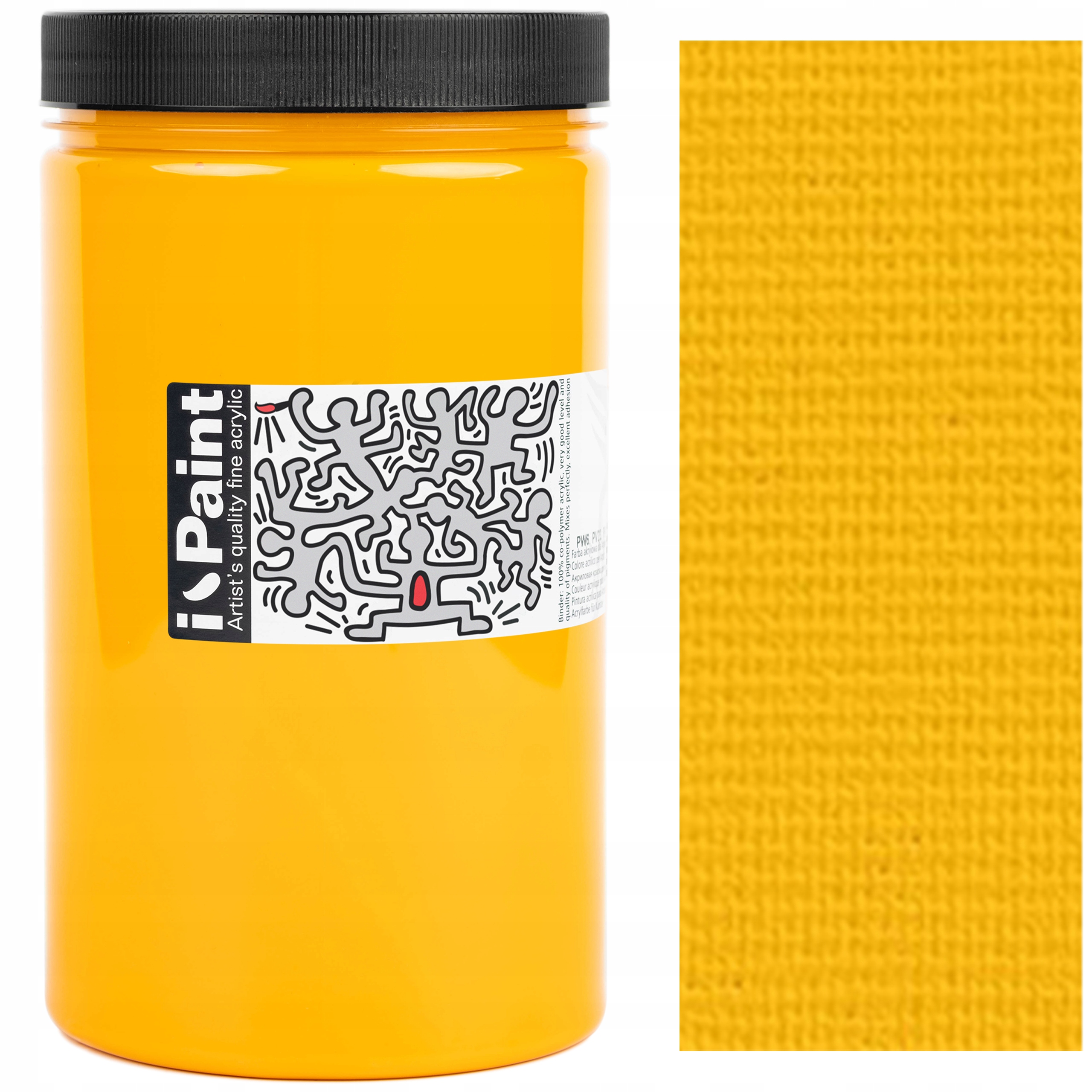 Barva Akrylová umělecká žlutá Renesans Ipaint 1200 Ml 4 Žlutá Kadmiová