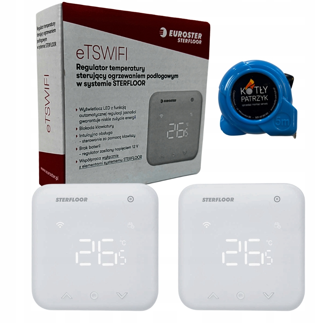 Zestaw Regulator temperatury Do Podłogówki system Sterfloor eTSWIFI
