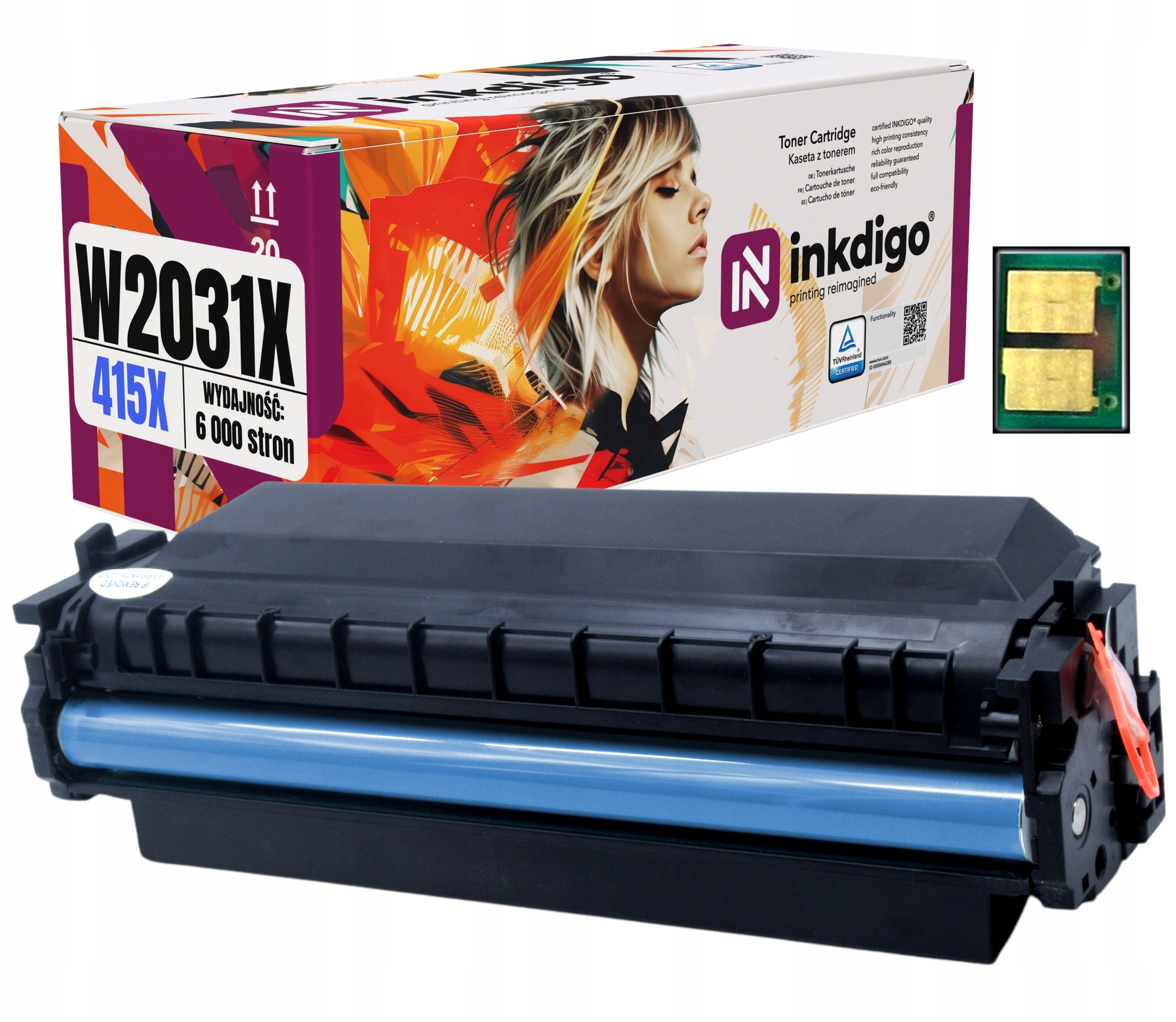 415X W2031X Náhradní toner S Čipem pro tiskárnu Hp LaserJet M479 M480