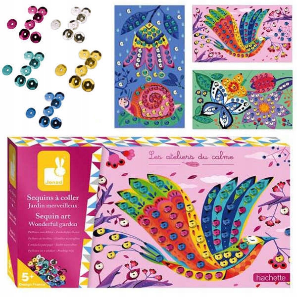 

Janod Zestaw kreatywny Urokliwe cekiny Ogród +5