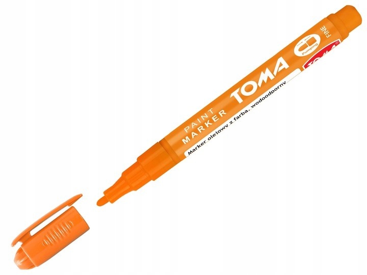 

Marker olejowy cienki Pomarańczowy 1,5 mm Toma