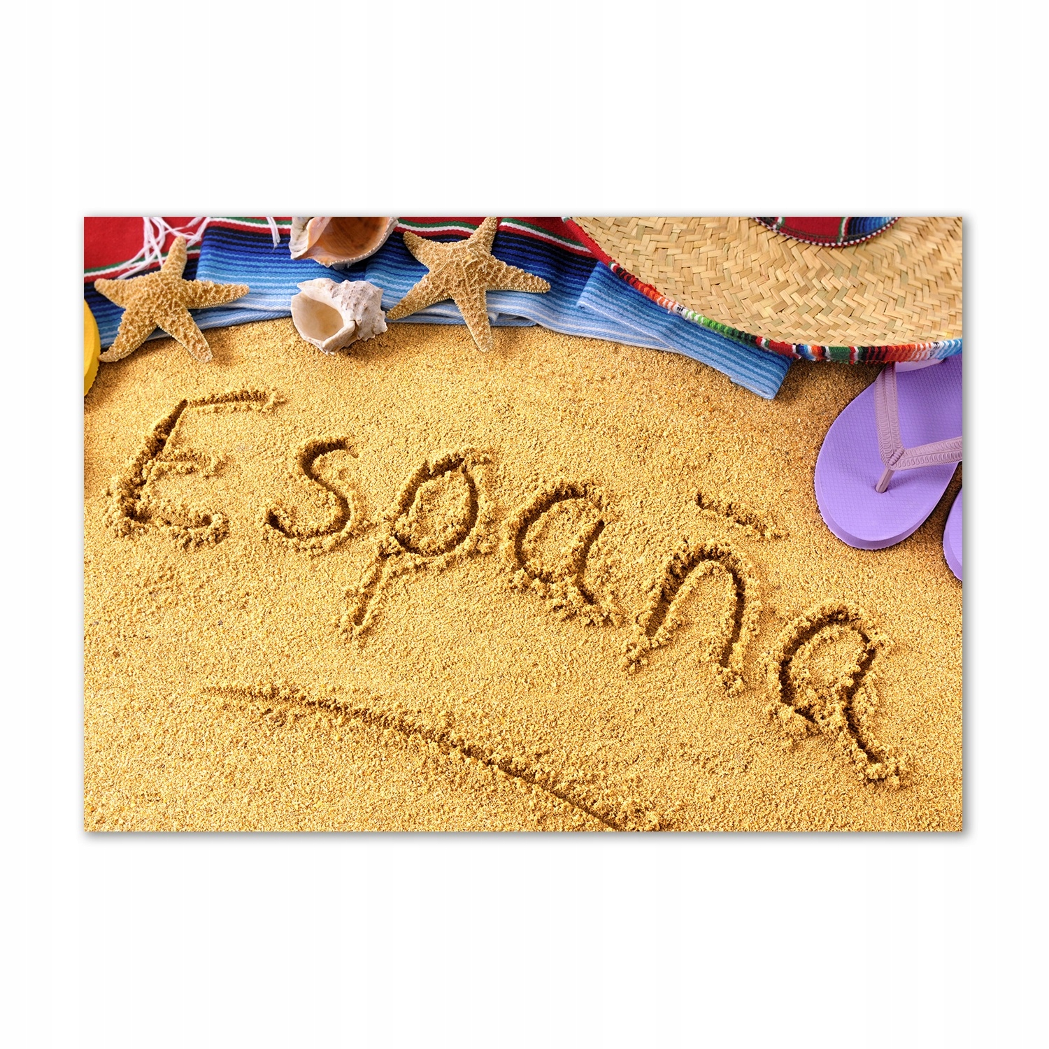 

Foto obraz szkło akryl Hiszpania napis 100x70cm