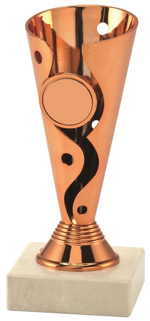 Puchar kolor brązowy 15,5 cm