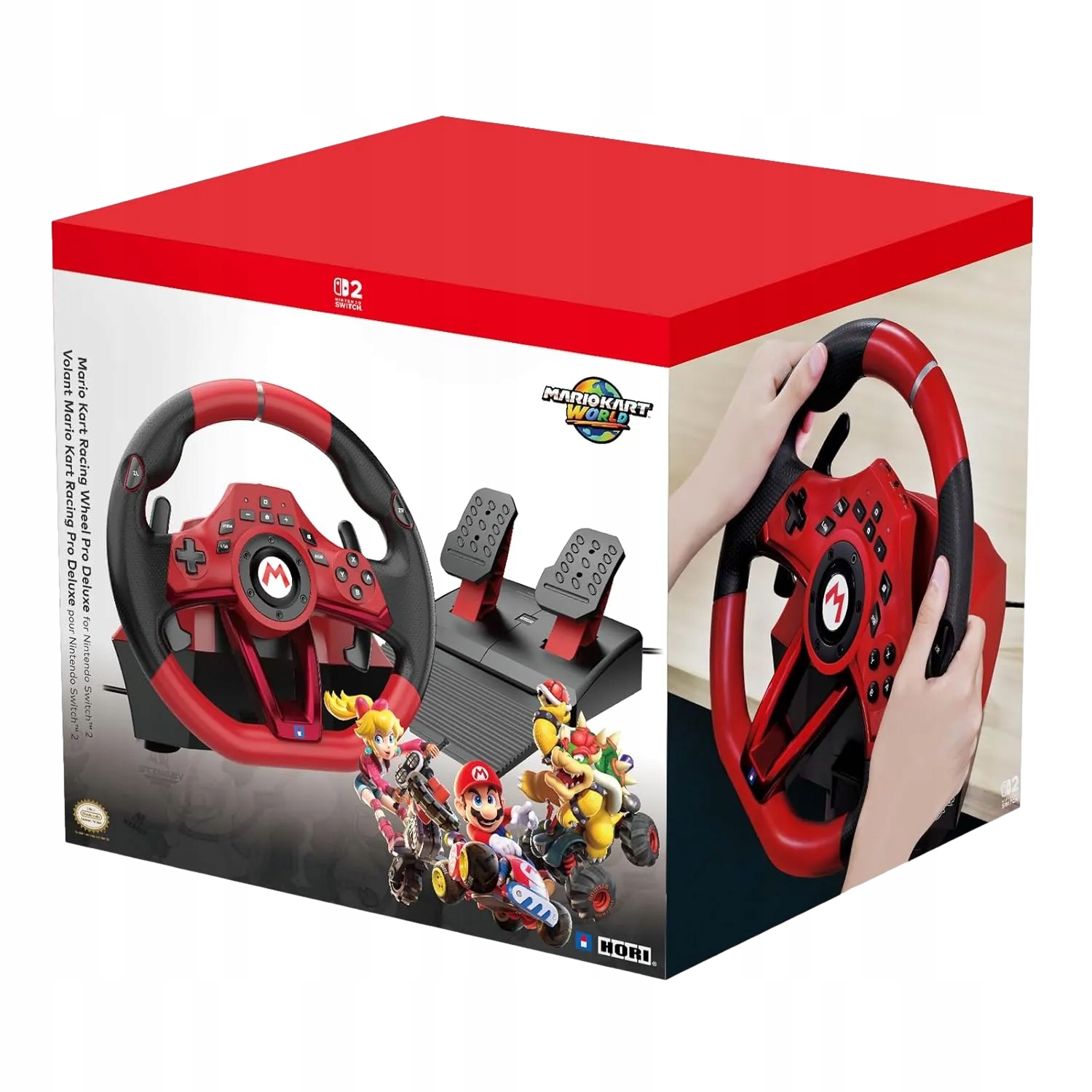 Hori Volant Pre Mario Kart Racing Wheel Pro Deluxe Switch 2