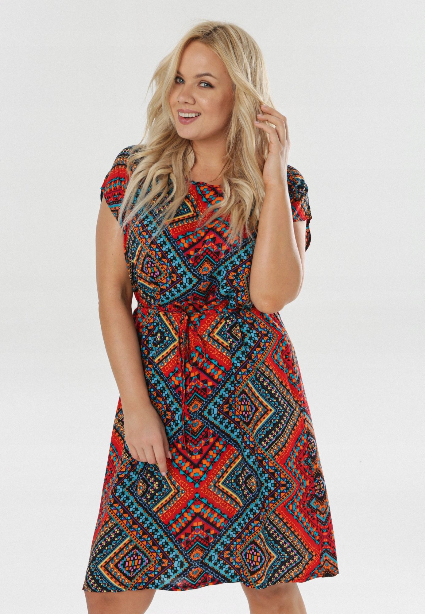 

Born2Be Czerwona Sukienka damska 4XL/5XL Pudełkowa