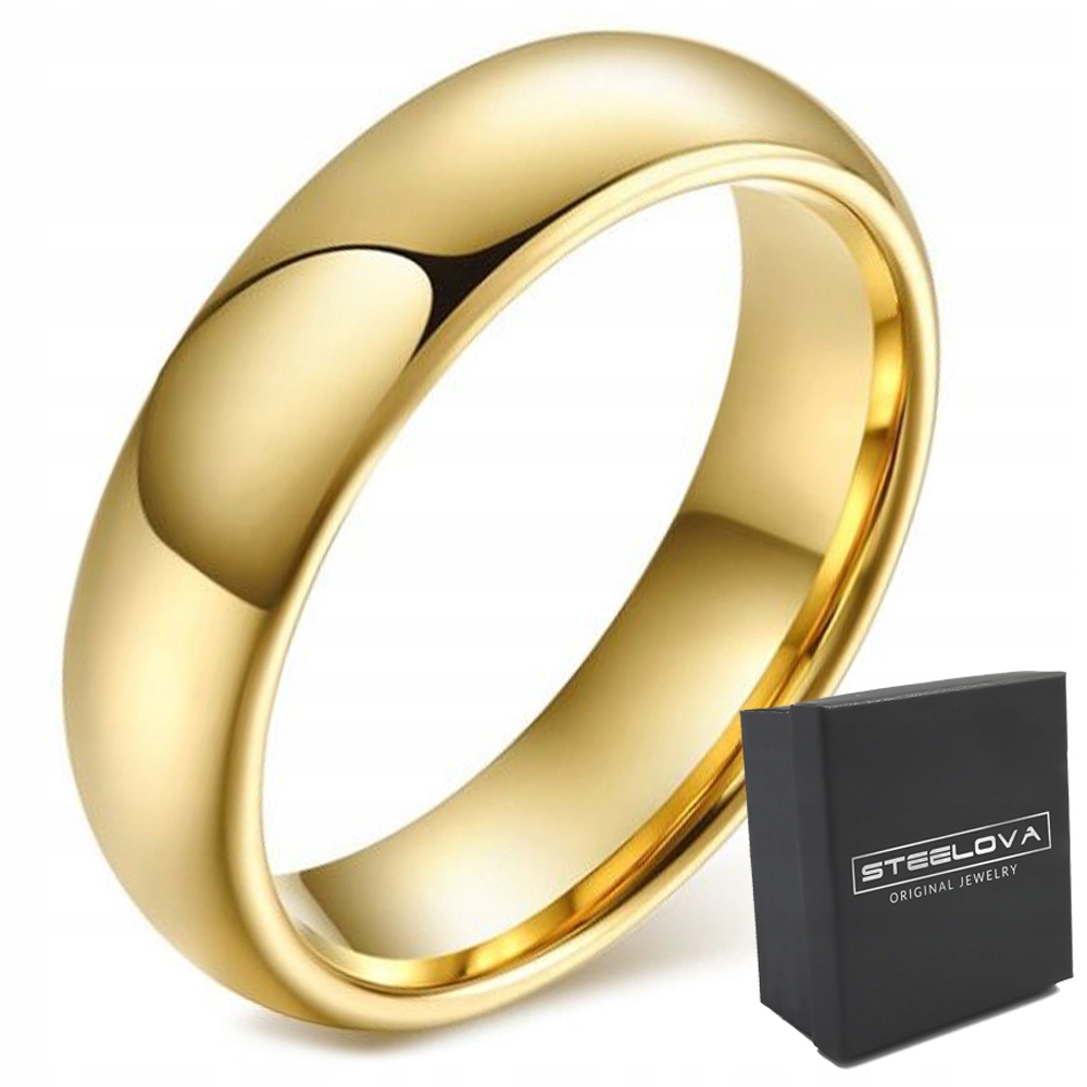 Złota Obrączka Wolfram Klasyczna Błyszcząca r.22