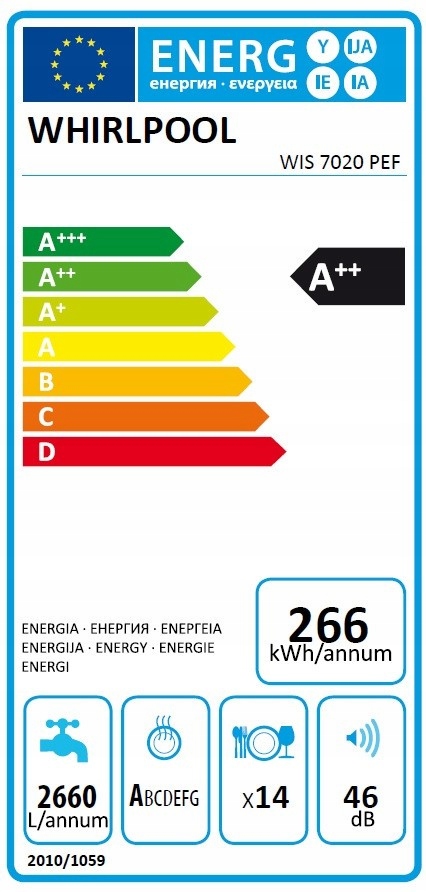 Zmywarka WHIRLPOOL WIS7020PEF Marka Whirlpool