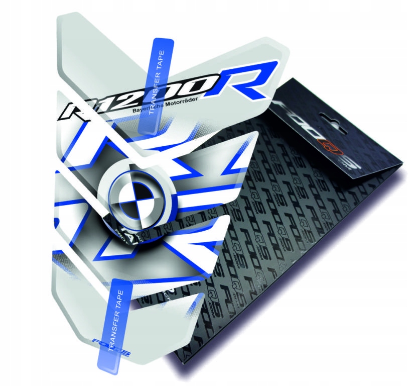 Tank-pad od firmy Fooqs pro Bmw R-1200-R Bílý Modrý