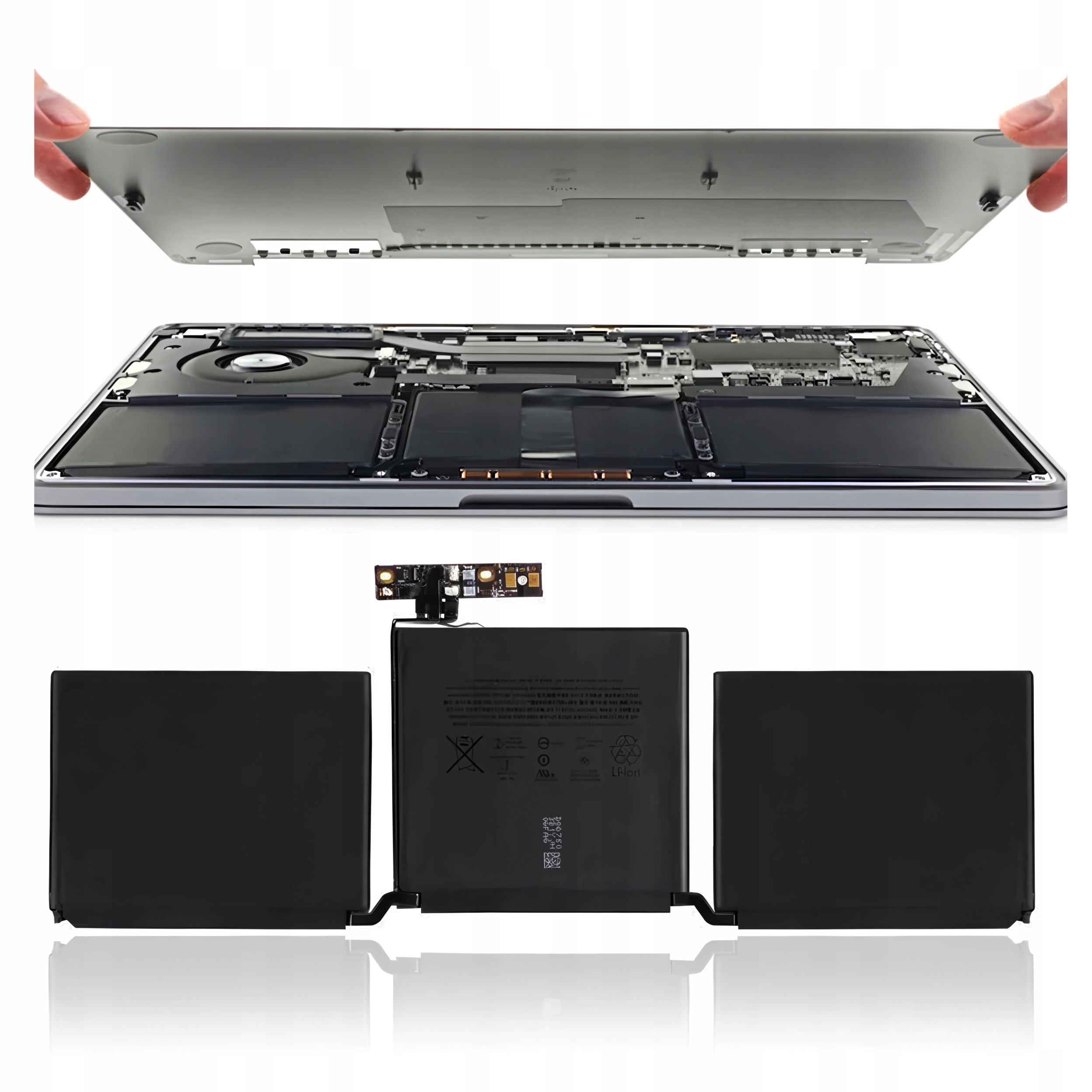 Batéria pre Apple MacBook Pro 13 A1708 2017 MLUQ2LL 4781 mAh Ti