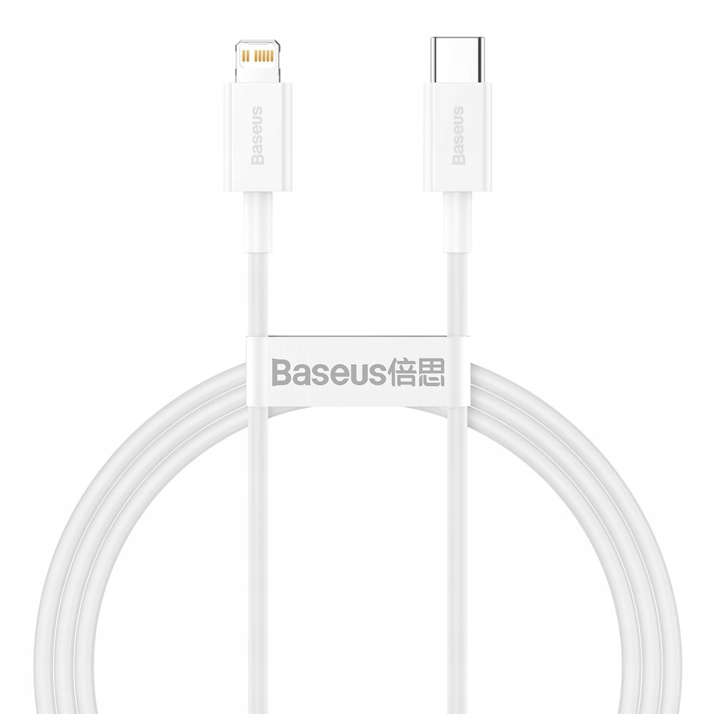 Kabel przewód do iPhone Usb Typ C Lightning Power Delivery 20W 1m biały