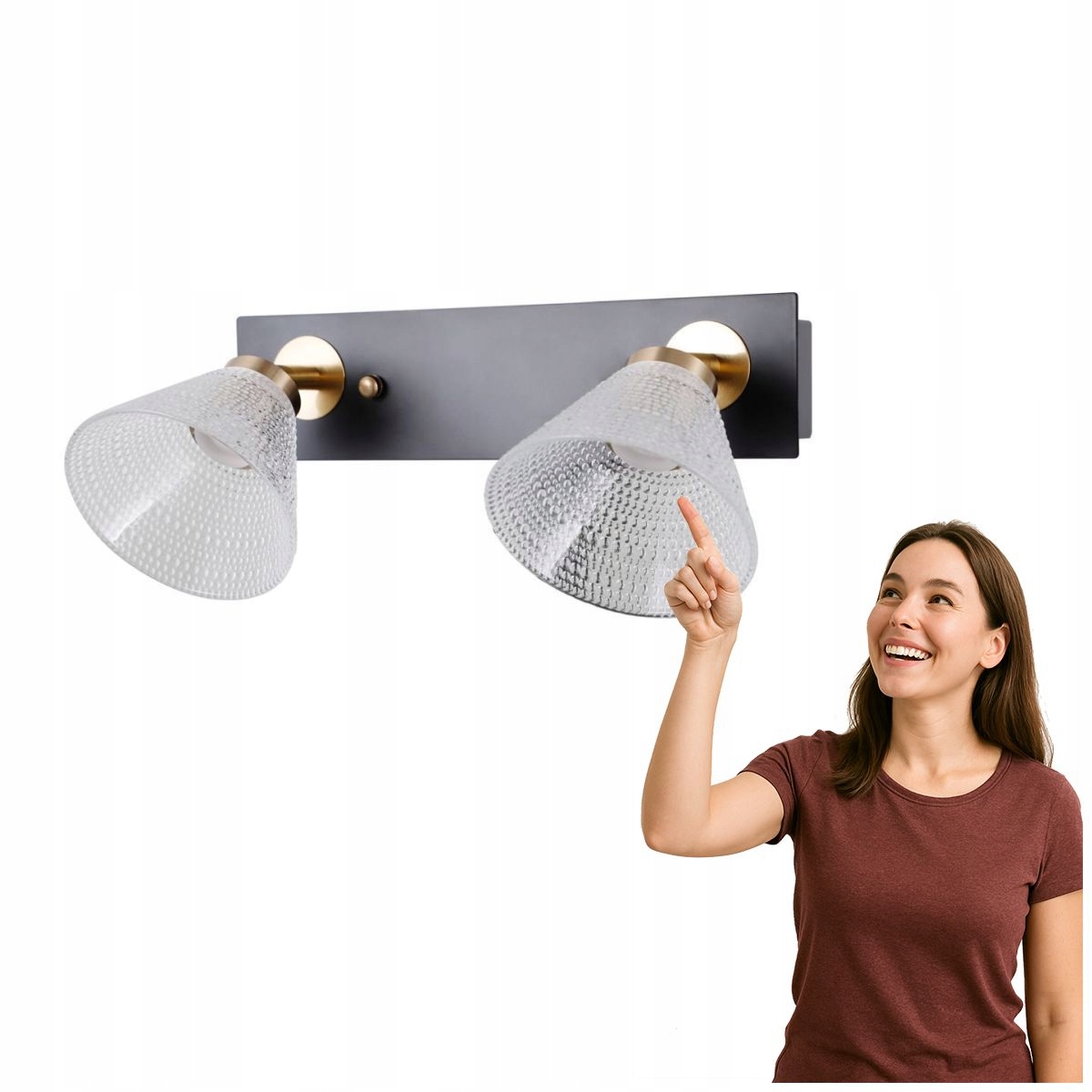 Led spotová reflektorová lampa 8W Orella WL-34393-2-BK-HBR Italux