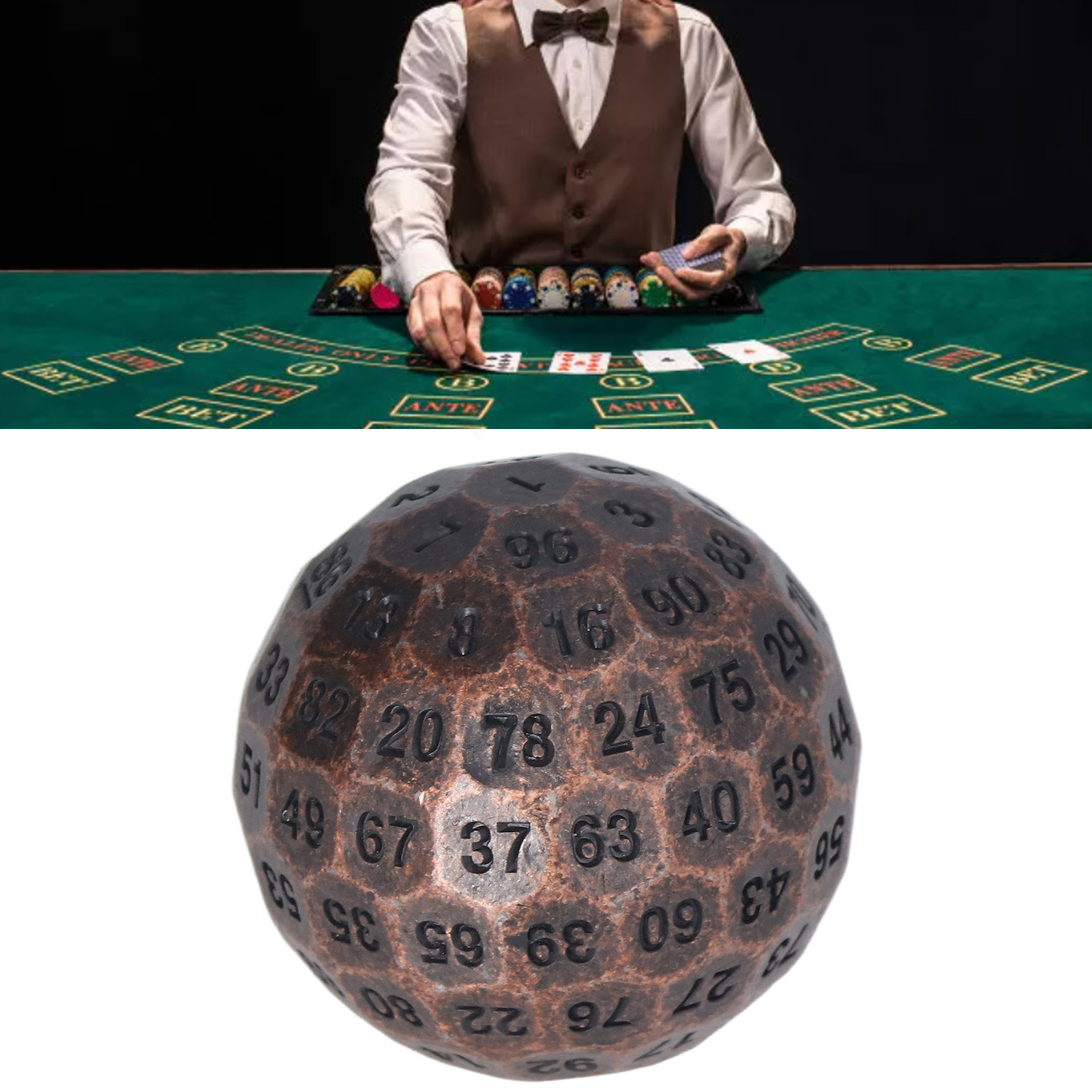 D100 KOŚCI METALOWE WIELOŚCIENNE ANTYSTRESOWYM Marka Pozostałe