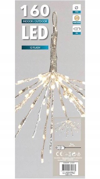 Lampičky 160 Led Zimní Led Ozdoba Venkovní Jmelí 230V