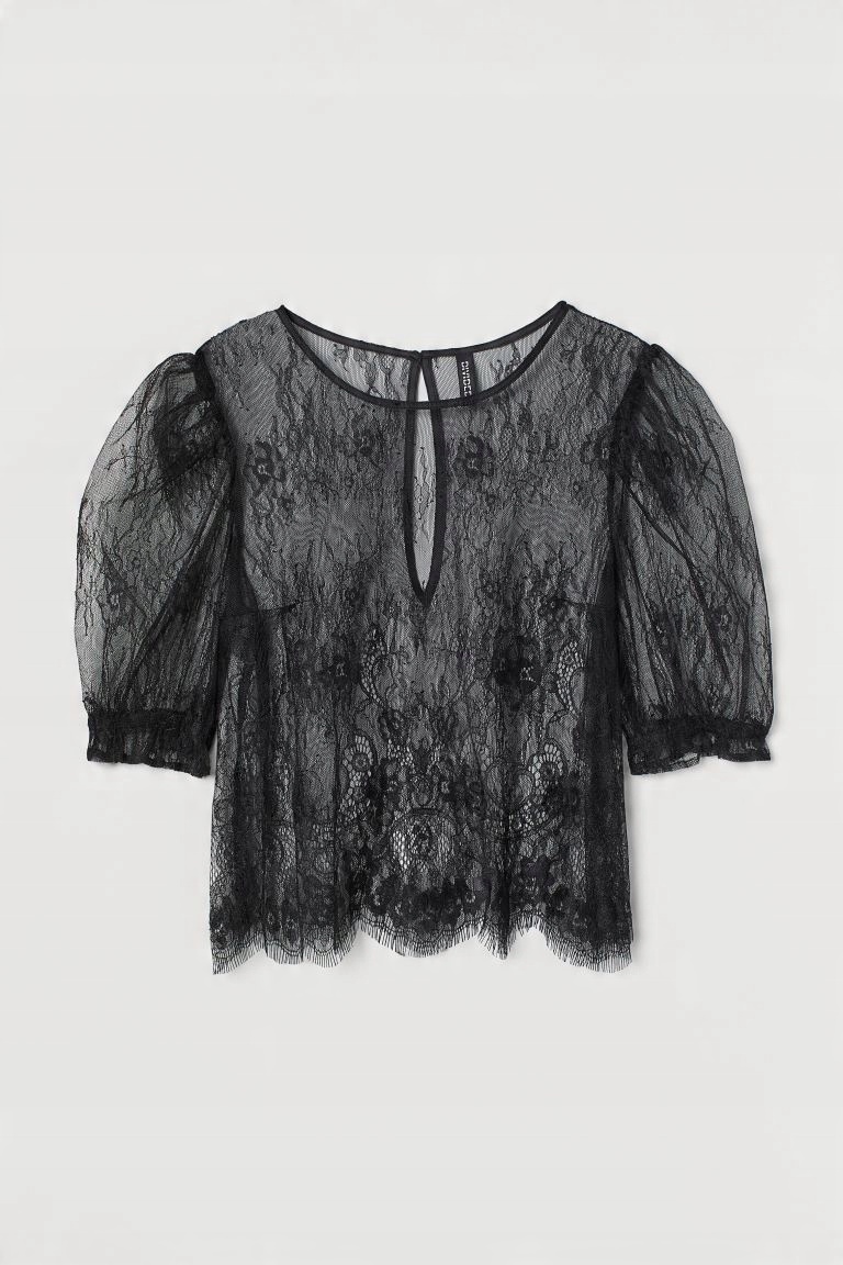

bluzka top z koronki koronkowa H&m 36 S F3