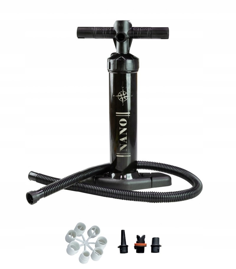 Ręczna Pompka Składana Do Kajaka Deski Sup Pontonu Z Manometrem 29 Psi Mała